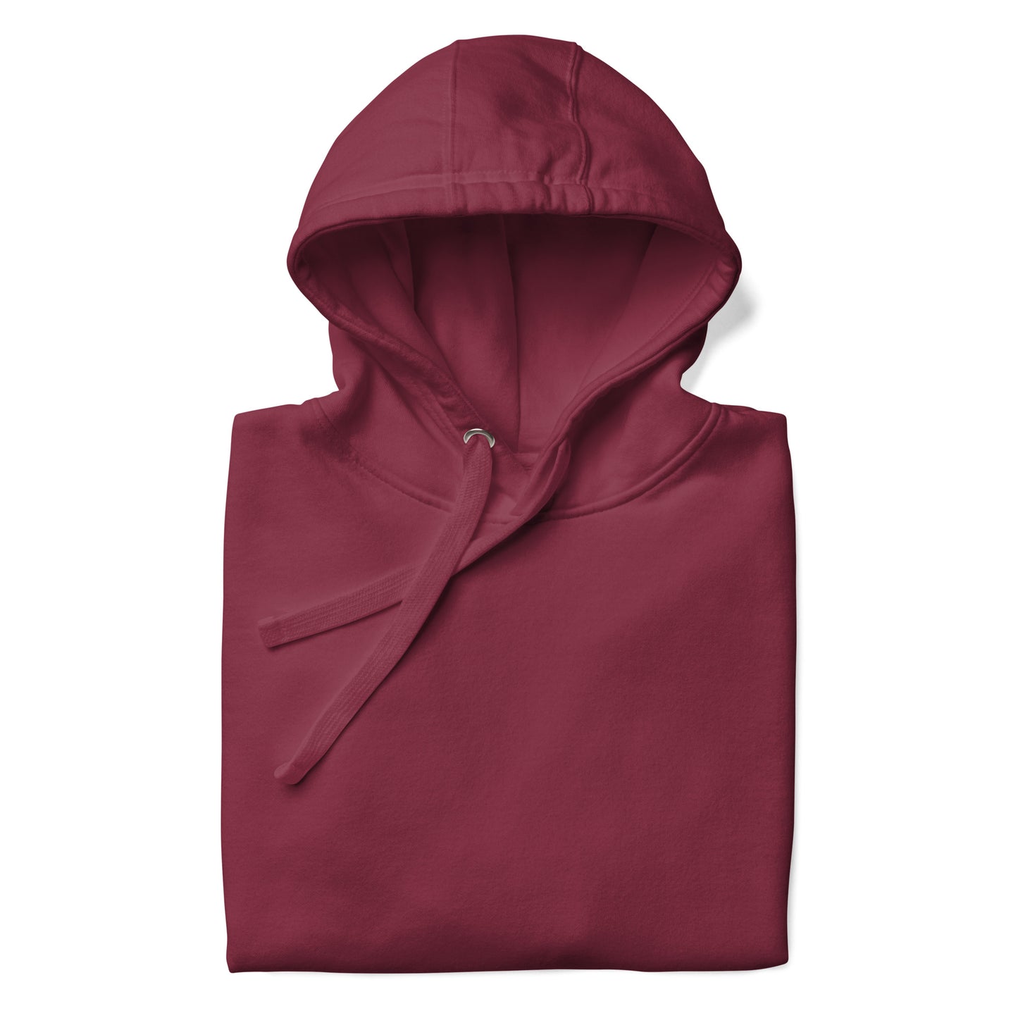 sudadera con capucha color granate