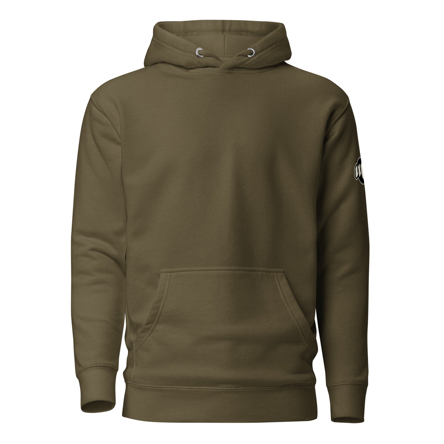 Sudadera con capucha verde oliva