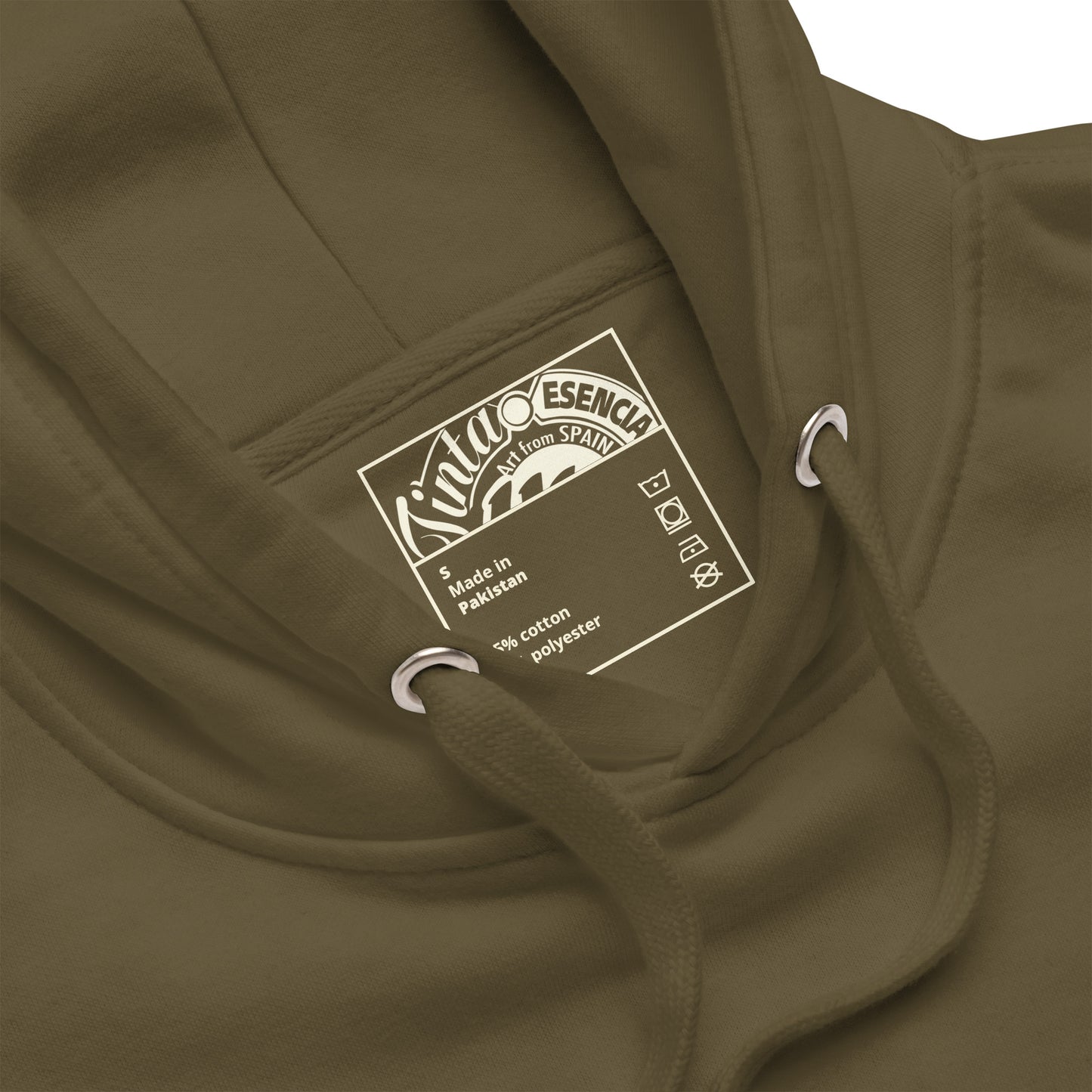 Sudadera con capucha verde oliva