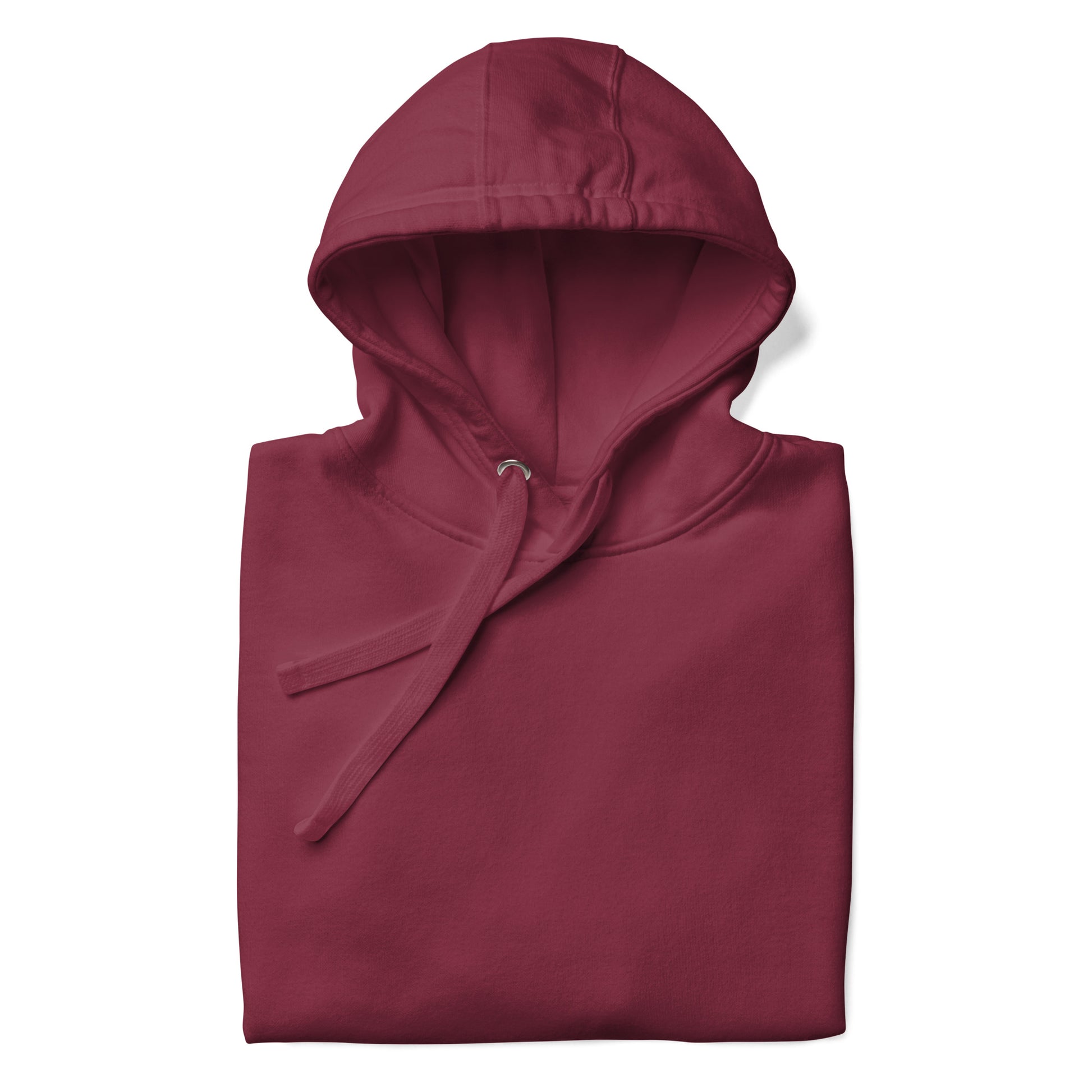 sudadera con capucha color granate